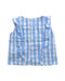 A Blue Sleeveless Tops from Bonpoint in size 4T for girl. (Back View)