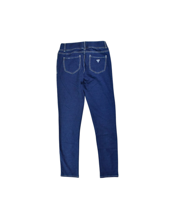 A Blue Jeggings from Guess in size 12Y for girl. (Back View)