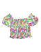 A Multicolour Short Sleeve Tops from Angel and Rocket in size 9Y for girl. (Back View)