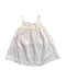 A White Sleeveless Dresses from Les Enfantines in size 6-12M for girl. (Front View)