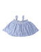 A Blue Sleeveless Tops from Seed in size 7Y for girl. (Front View)