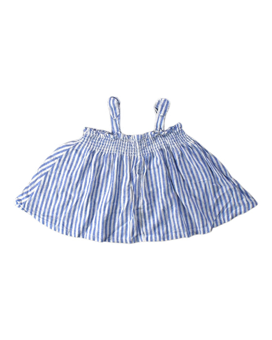 A Blue Sleeveless Tops from Seed in size 7Y for girl. (Back View)