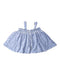 A Blue Sleeveless Tops from Seed in size 7Y for girl. (Back View)
