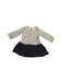 A Navy Long Sleeve Dresses from Petit Bateau in size 12-18M for girl. (Front View)