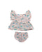 A Multicolour Shorts Sets from Angel Dear in size 3-6M for girl. (Back View)