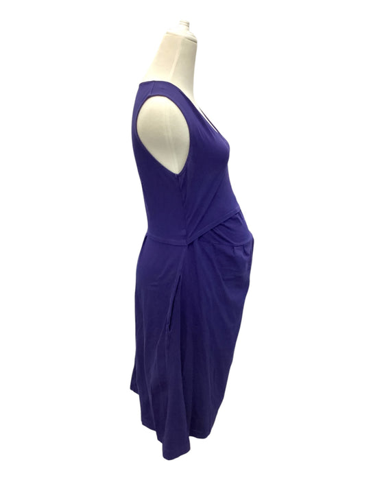 A Purple Sleeveless Dresses from Boob in size M for maternity. (Back View)