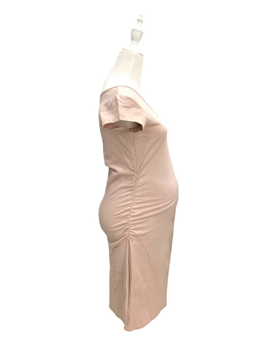 A Ivory Short Sleeve Dresses from Pea in a Pod in size S for maternity. (Back View)
