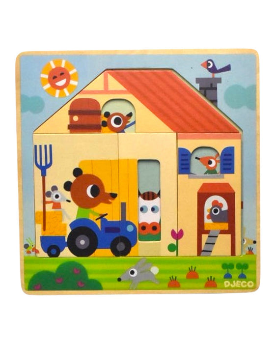 A Multicolour Board Games & Puzzles from Djeco in size O/S for neutral. (Back View)