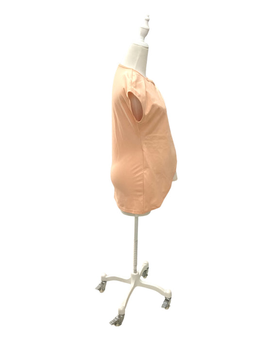 A Peach Sleeveless Tops from Mothercot in size Maternity-S for maternity. (Back View)