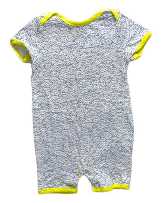 A Blue Short Sleeve Rompers from Egg by Susan Lazar in size 12-18M for neutral. (Front View)
