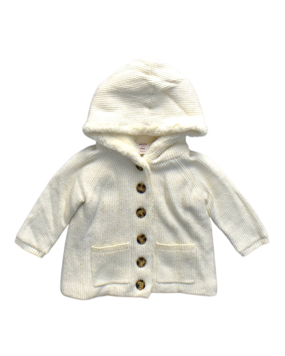 A White Lightweight Jackets from Seed in size 12-18M for girl. (Front View)