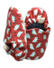 A Red Slippers from Poco Nido in size 18-24M for neutral. (Front View)