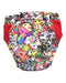 A Multicolour Swim Diapers from Kangacare in size 4T for girl. (Back View)