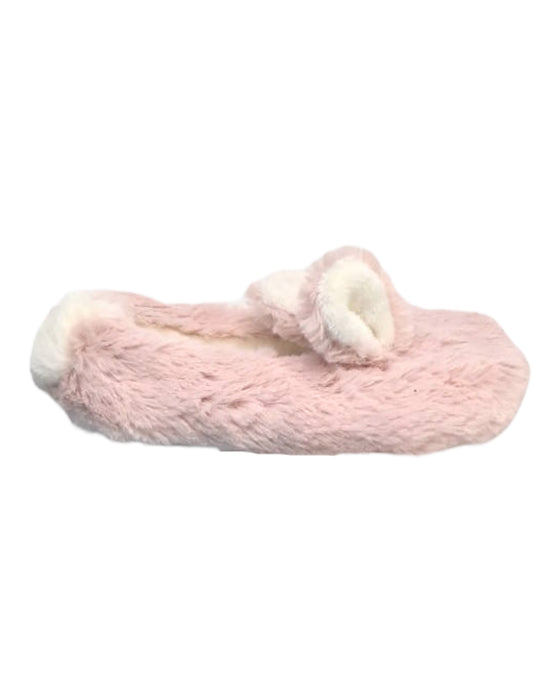 A Pink Slippers from Jamie Kay in size 18-24M for girl. (Front View)