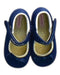 A Blue Slippers from Miki House in size 3T for neutral. (Back View)