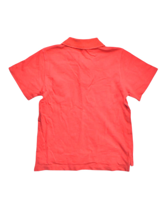 A Red Short Sleeve Polos from Lanvin Petite in size 6T for boy. (Back View)