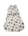 A White Sleepsacs from Aden & Anais in size 3-6M for neutral. (Back View)