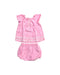 A Pink Shorts Sets from Ralph Lauren in size 6-12M for girl. (Front View)