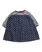 A Navy Long Sleeve Dresses from Petit Bateau in size 18-24M for girl. (Front View)