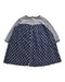 A Navy Long Sleeve Dresses from Petit Bateau in size 18-24M for girl. (Back View)