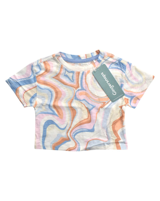 A Multicolour Short Sleeve Tops from Gingersnaps in size 6-12M for boy. (Front View)