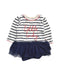 A Multicolour Dress Sets from Mothercare in size 0-3M for girl. (Front View)