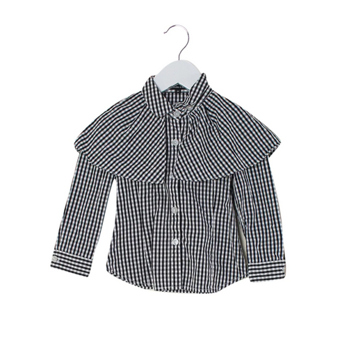 A Black Long Sleeve Shirts from Nicholas & Bears in size 2T for girl. (Front View)