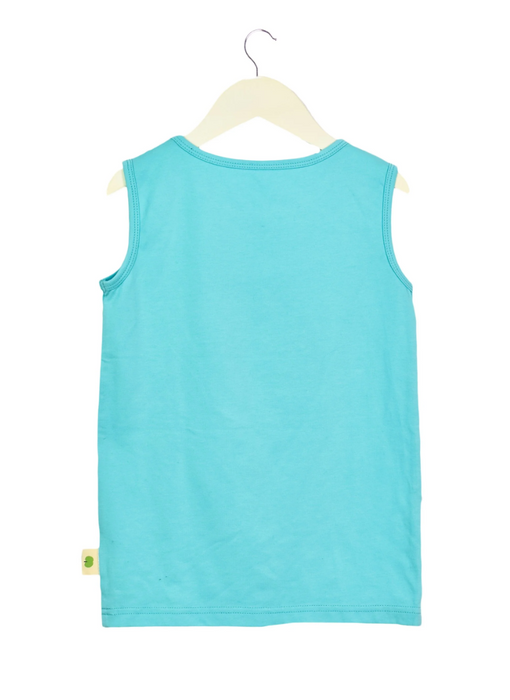 A Blue Sleeveless Dresses from The Bonnie Mob in size 2T for girl. (Back View)