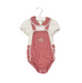 A Red Short Sleeve Bodysuits from Nicholas & Bears in size 3-6M for girl. (Front View)