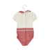 A Red Short Sleeve Bodysuits from Nicholas & Bears in size 3-6M for girl. (Back View)