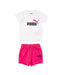 A White Shorts Sets from Puma in size 3-6M for girl. (Front View)
