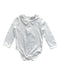 A White Long Sleeve Bodysuits from John Lewis in size 6-12M for neutral. (Front View)