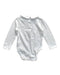 A White Long Sleeve Bodysuits from John Lewis in size 6-12M for neutral. (Back View)