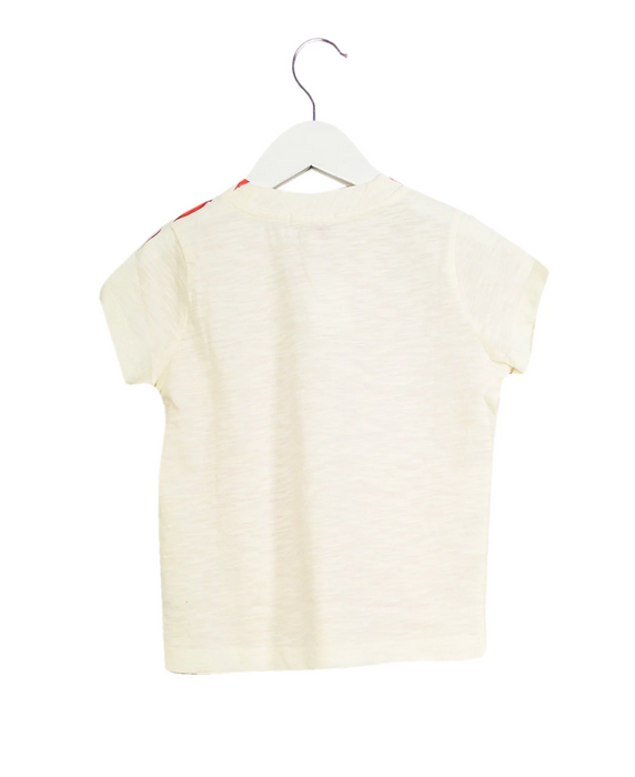 A Red Short Sleeve T Shirts from Bonpoint in size 4T for girl. (Back View)