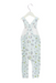 A Blue Long Overalls from Petit Bateau in size 12-18M for girl. (Back View)