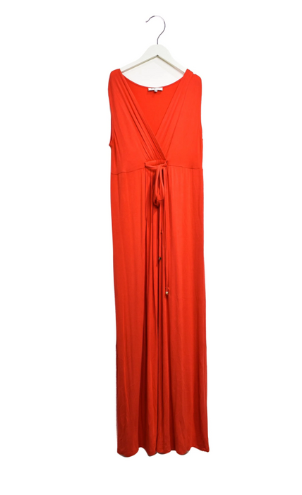 A Orange Sleeveless Dresses from Predict in size M for maternity. (Front View)