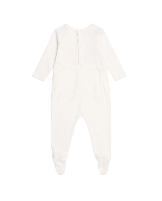 A White Jumpsuits from Bonpoint in size 0-3M for girl. (Back View)