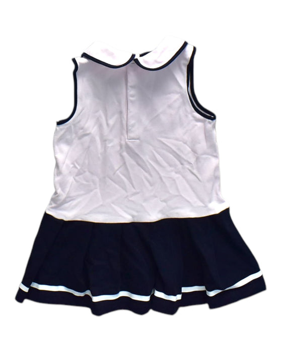 A Pink Sleeveless Dresses from Jacadi in size 18-24M for girl. (Back View)