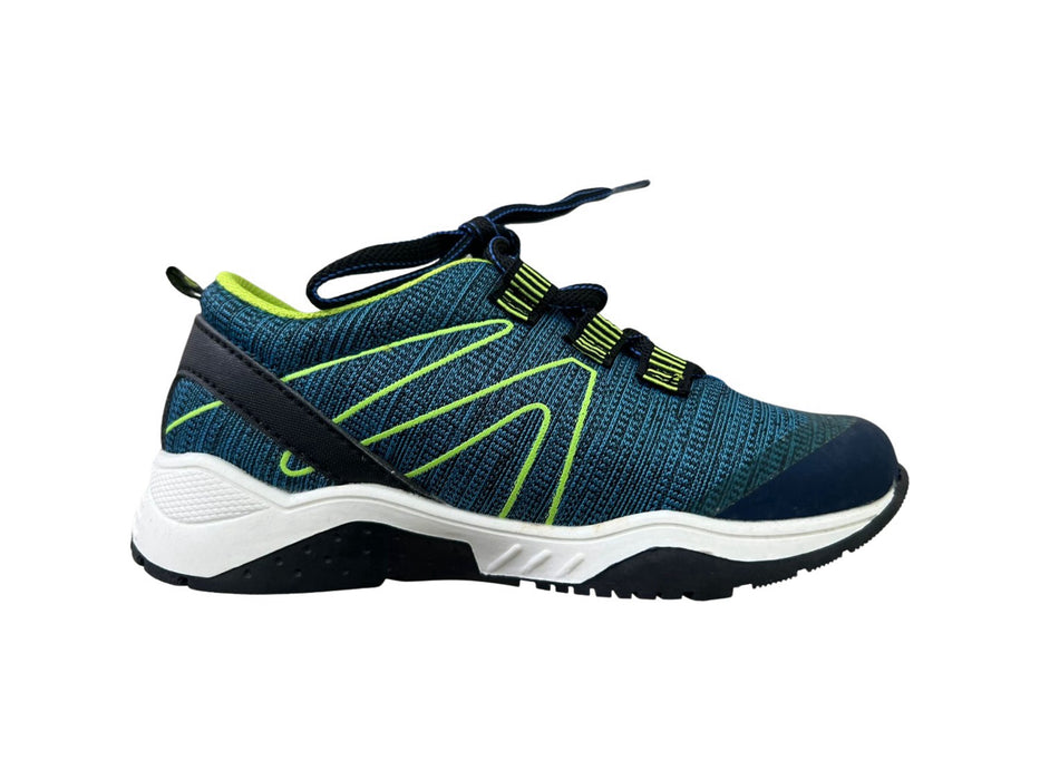 A Blue Sneakers from Chicco in size 4T for neutral. (Front View)