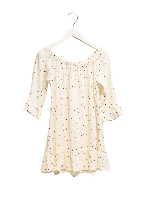 A White Long Sleeve Dresses from Zef in size 6T for girl. (Front View)