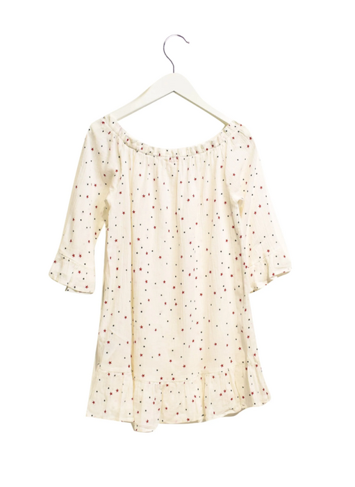 A White Long Sleeve Dresses from Zef in size 6T for girl. (Back View)