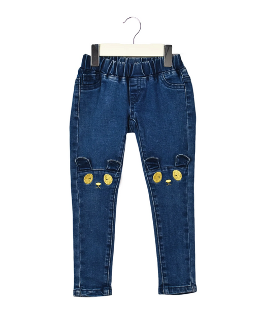 A Blue Jeans from Seed in size 2T for boy. (Front View)
