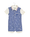 A Blue Short Sleeve Rompers from Nicholas & Bears in size 12-18M for boy. (Front View)