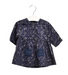 A Blue Long Sleeve Dresses from Velveteen in size 12-18M for girl. (Front View)