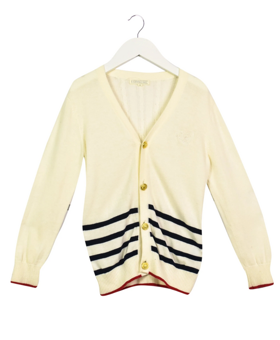 A Beige Cardigans from Nicholas & Bears in size 4T for girl. (Front View)