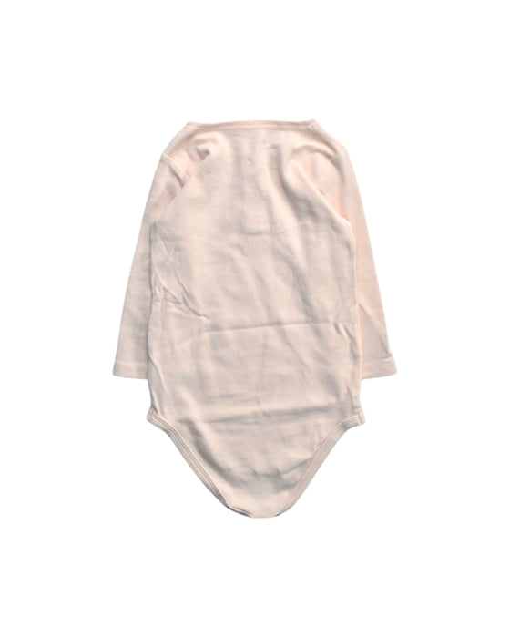 A Ivory Long Sleeve Bodysuits from Le Petit Society in size 18-24M for girl. (Back View)