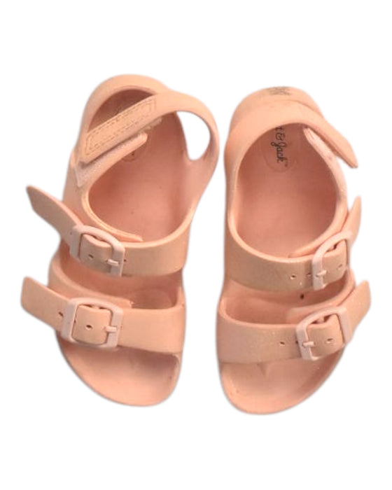 A Peach Sandals from Retykle in size 6T for girl. (Back View)