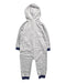 A Grey Zippered Sweatshirts from Tommy Hilfiger in size 18-24M for boy. (Back View)