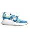 A Blue Sneakers from Adidas in size 4T for neutral. (Front View)