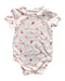 A White Short Sleeve Bodysuits from Marquise in size 6-12M for neutral. (Front View)